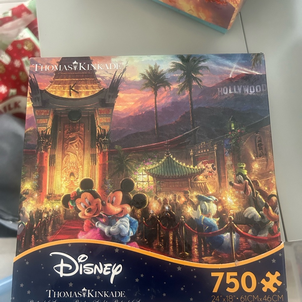 Disney Thomas Kinkade Puzzle - Vibrant Evening Scene